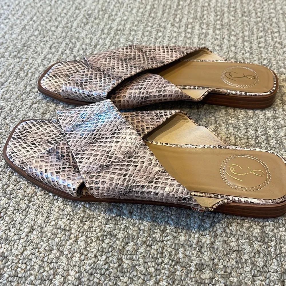 Sam Edelman Idina Slide Snake Print Sandal - Picture 4 of 4